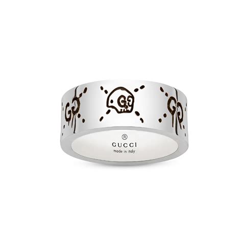 gucci ghost ring ybc455318001|GucciGhost ring in silver .